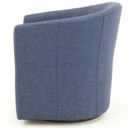 Andover Mills™ Hansell Upholstered Swivel Barrel Chair & Reviews Wayfair